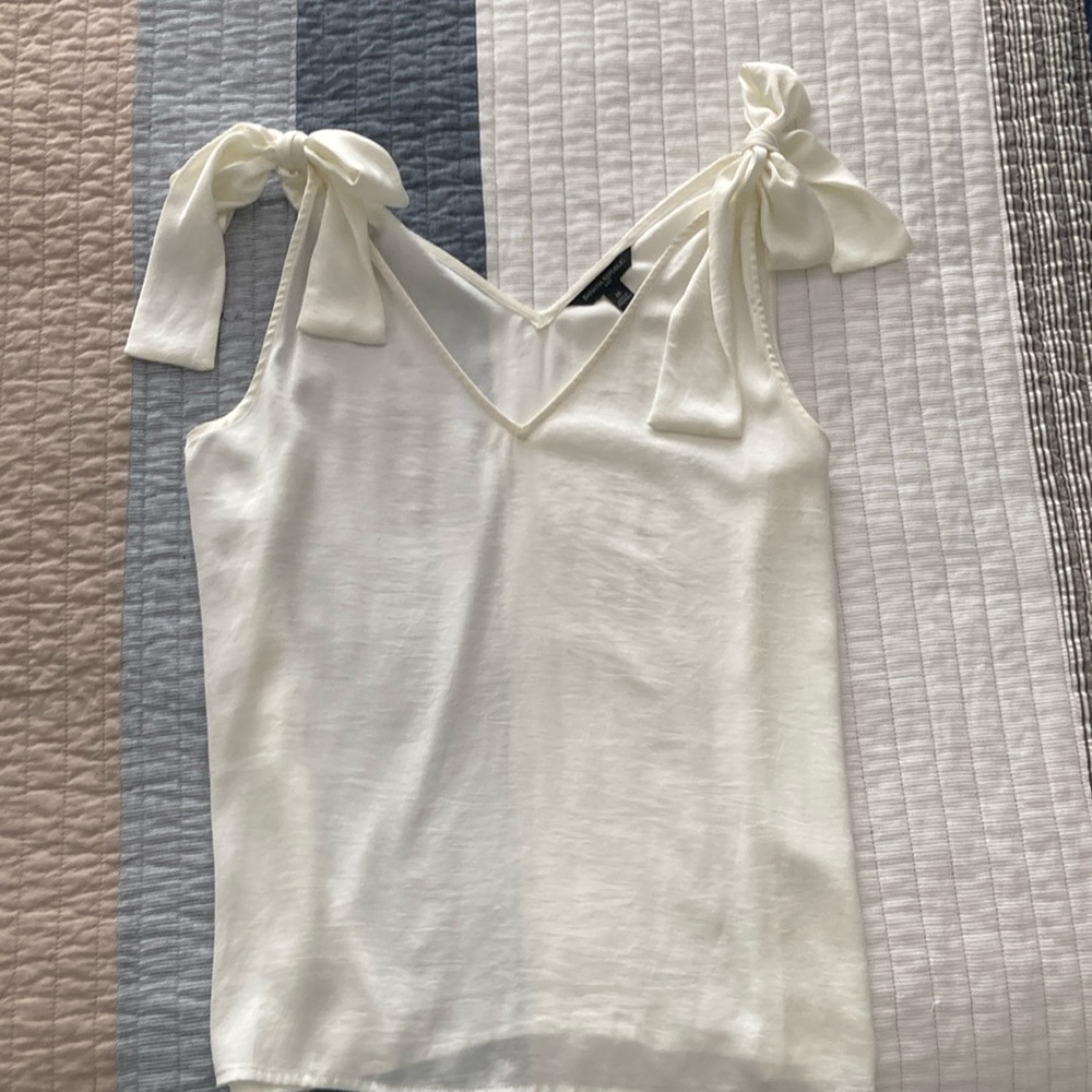 Elegant Off White Sleeveless Top